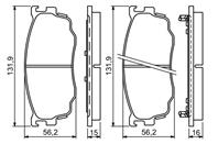 Тормозные колодки перед. MAZDA 6