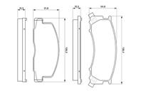 Колодки тормозные дисковые передние 0986424183 от компании BOSCH