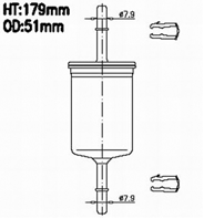 Фильтр топл JS FS986M