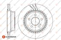 Диск тормозной MERCEDES-BENZ W211/GLK (X204) 2.0-5.0, 2.0-4.0CDI 02>, rear, D=300mm x 22mm