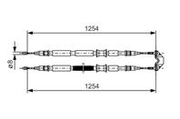 1 987 477 764_!трос ручника Opel Astra/Zafira all