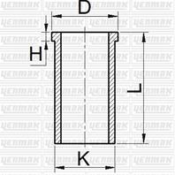 76,50 mm Гильза K 79,6, L 142, H 5,5, D 81,5