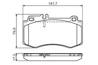 Колодки тормозные MERCEDES W212/218 09- передние