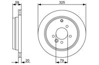 0 986 479 375_диск тормозной задний! Land Rover Discovery III/IV/Range Rover Sp