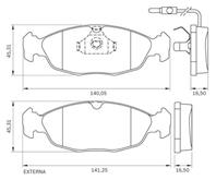 Колодки тормозные MERCEDES W205 14- задние