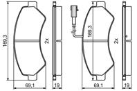 Колодки торм диск к-т Citroen Jumper  Fiat Ducato'