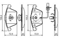 Колодки тормозные дисковые передние 0986494271 от фирмы BOSCH