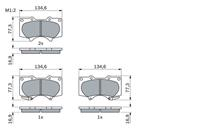 Колодки тормозные дисковые передние 0986494153 от фирмы BOSCH