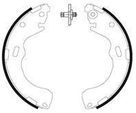 Барабанные тормозные колодки 8DB355002661 от компании HELLA