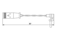 1 987 474 966 QBWS0196 [2205400717] !датчик износа колодок MB W169/W203/W211/W220 all 99&gt L95