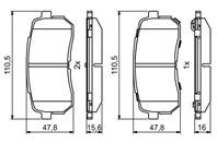 Колодки торм диск к-т задние KIA Sorento