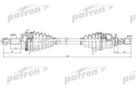 Полуось передняя левая 28x700x39 abs: 51 opel movano 2 5cdti 03-  renault master ii 2 5 cdti/dci 06...