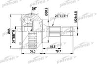 Шрус наружн к-кт [abs:29] peugeot: 406 95 - 04  40