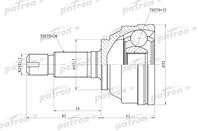 ШРУС наружн LAND ROVER: FREELANDER 4WD 02-05