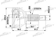 Шрус наружн к-кт ford: mondeo iii 00-