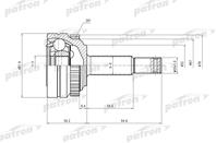 Шрус наружн к-кт opel: astra f 94-98