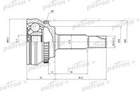 ШРУС наружн к-кт [A:26  B:24  ABS:48] TOYOTA: Coro