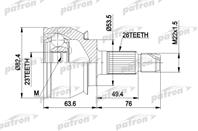 ШРУС наружн к-кт [A:30  B:27  D:65] BMW: X5 01- A