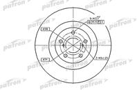 Диск тормозной передн subaru: forester 01-02  forester 02-  impreza 98-00  impreza 00-  impreza уни...