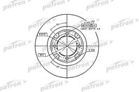 Диск тормозной передн mazda: 626 iii 87-92  626 ii