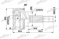 ШРУС наружн к-кт TOYOTA: AVENSIS 1.8 VVT-I 00-03 