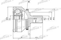 Шрус наружн к-кт volvo: c70 кабрио 98-05  c70 купе