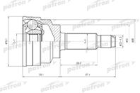 Шрус наружн к-кт kia: rio 00-05