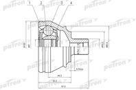 Шрус наружн к-кт audi: a6 /a6 allroad 02-10