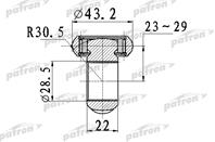 Трипод [z=34 d=43.2mm h=22] audi: a3 03-12 seat: