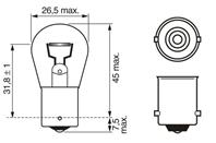 1 987 302 501_лампа! (P21W) 24V BA15s указателя по