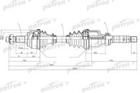 Полуось прав peugeot: 306 1.6/405 1.4 ma 93&gt r