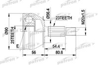 Шрус наружн к-кт renault: 18 78 - 86  18 variable