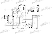 Шрус наружн к-кт mazda: 626 iv 91 - 97  renault: l