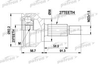 ШРУС наружн к-кт FORD: FOCUS 1.8TDCi 03/01-11/04 