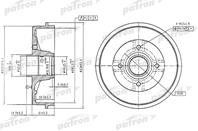 Барабан торм. R19  МЕГАН 203mm (турецк.)