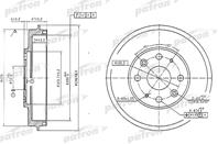 Барабан тормозной задн MAZDA: 323 C IV 89-94  323