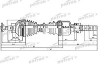 Полуось прав peugeot: 406 2.0 hdi 110/2.0 turbo/2.