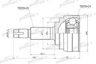 ШРУС наружный 29x56x24 NISSAN TEANA J31 03-08