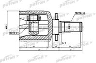 ШРУС внутренний левый 34x31x29 CHEVROLET LACETTI/O