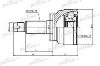 Шрус наружный 28x62x33 mazda 6 wagon gh 07-