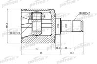 ШРУС внутренний правый 27x40x30 HONDA ACCORD CL/CN