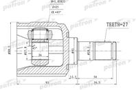 ШРУС внутренний 27x41x25 HYUNDAI SANTA FE (BB) 00-