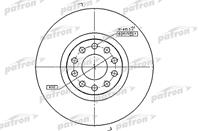 Диск тормозной передн AUDI: A6 94-97  A6 Avant 94-97  A8 94-02