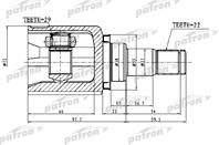 Шрус внутренний 22x38x29 chevrolet aveo (t200) 03-