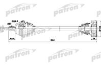 Полуось передняя левая 36x544x59.5 audi: a3 03-  