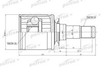 Шрус внутренний 34x47x30 toyota land cruiser 200 u