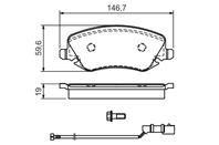 Колодки тормозные дисковые 0986424679 от производителя BOSCH