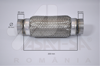 60101asam гофра глушителя! 55x200 mm