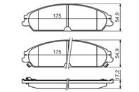 Тормозные колодки перед. CHRYSLER 300C