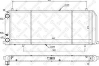 10-25046-SX_радиатор системы охлаждения! Audi 100 1.6/1.8 76-90